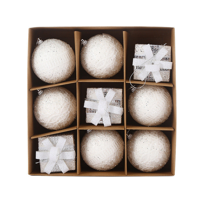 Kit 9 Peças Bolas De Natal 8CM