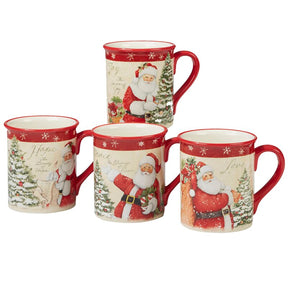 Conjunto de Louça Casa do Natal com 16 Peças, Serviço para 4 Pessoas