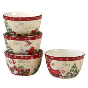 Conjunto de Louça Casa do Natal com 16 Peças, Serviço para 4 Pessoas