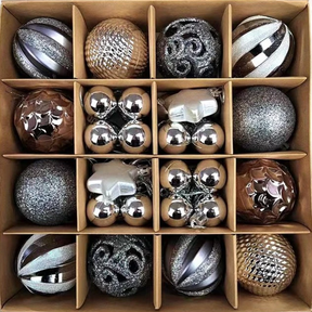 Kit Bolas Natalinas Decoração para Natal 42 Peças