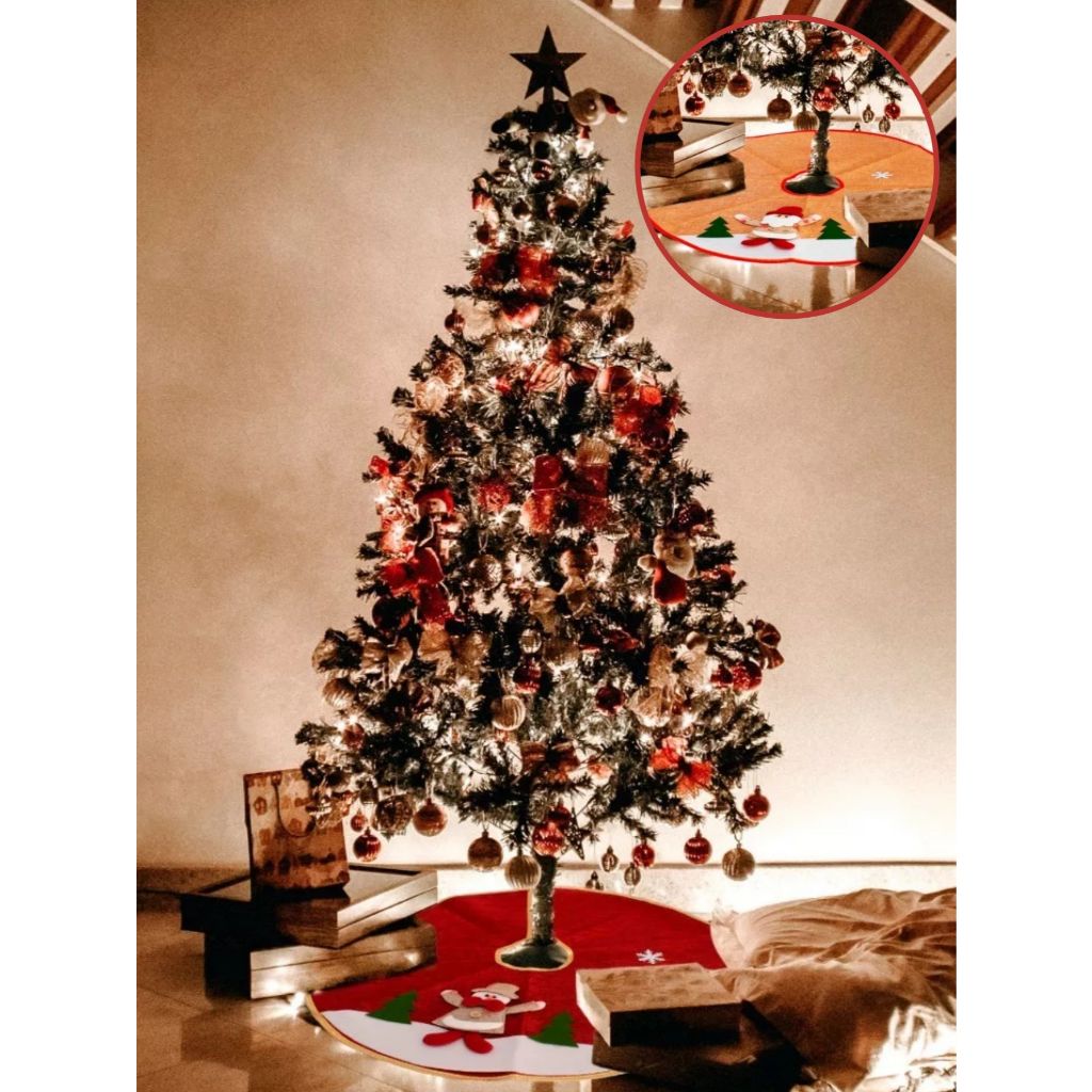 Kit Arvore Natal 120cm 120 Galhos Verde Pinheiro Mais 100 Enfeites Decoração Natalina