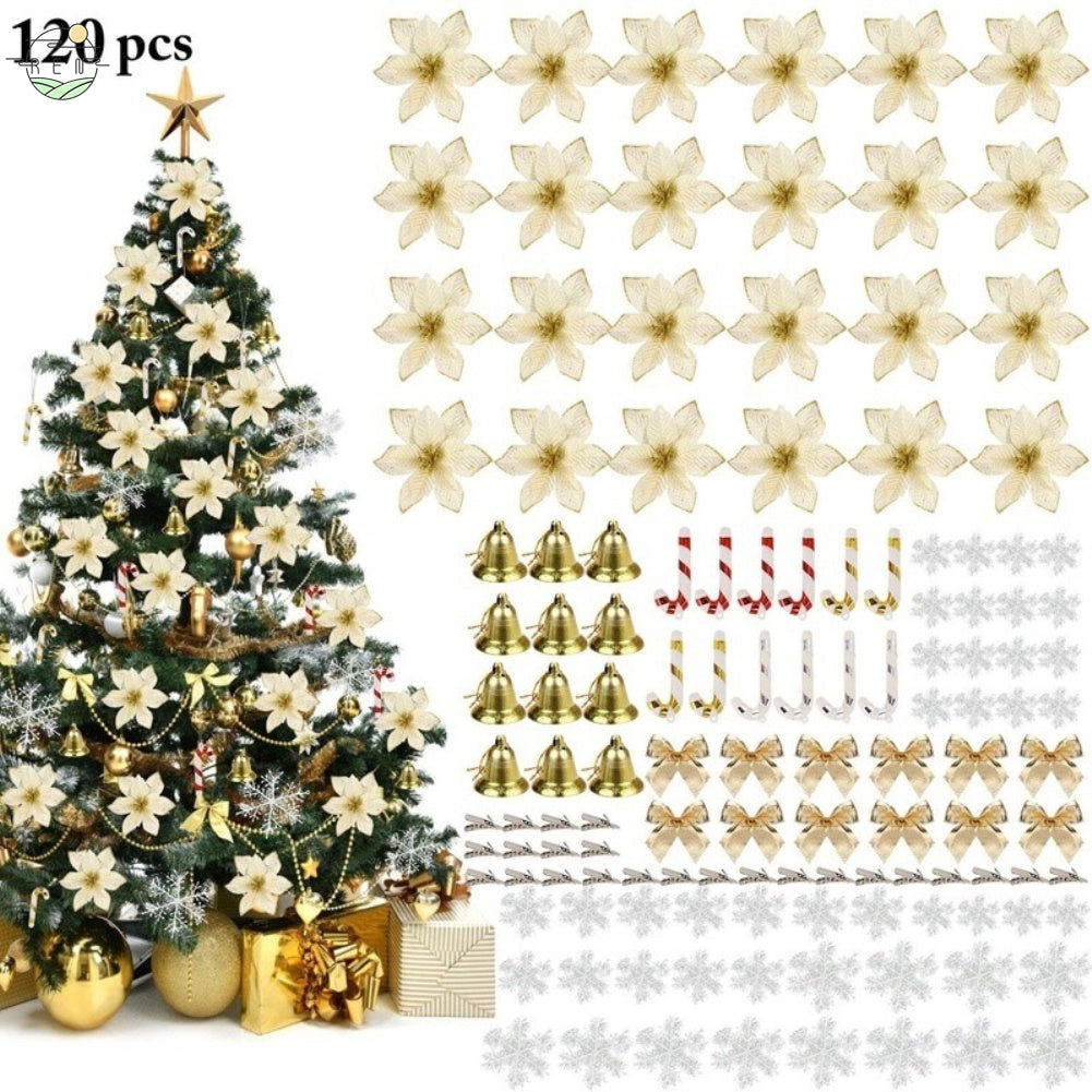 Kit 120 Enfeites De Natal para Decoração árvore