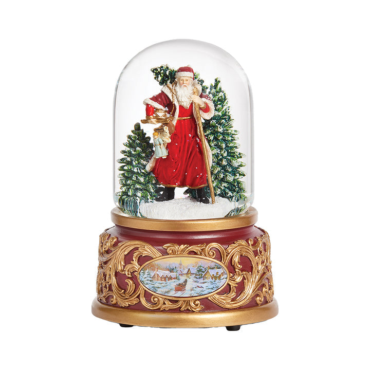 Globo de Neve de Papai Noel Vitoriano Tradicional (Musical)