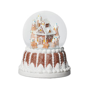 Globo de neve de casa de gengibre em base de gengibre (musical)