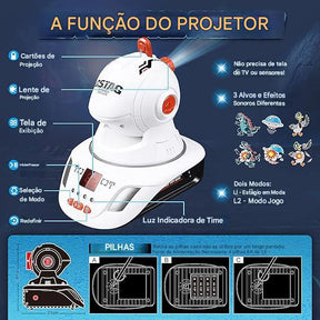 Game Laser Tag com Projetor + 2 pistolas