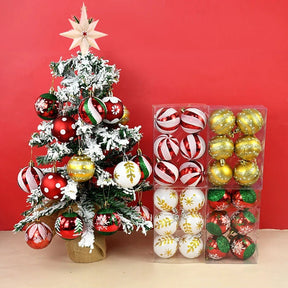 Kit 6 Peças Bolas De Natal