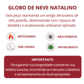 Globo de neve de casa de gengibre em base de gengibre (musical)